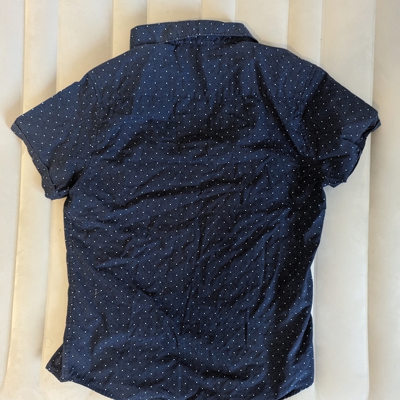 Denim & Flower Dark Blue Button Down Shirt - Picture 2 of 3